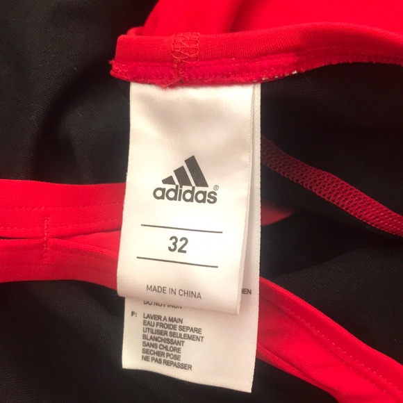 Adidas Red One Piece Swimsuit - Picture 6 of 6